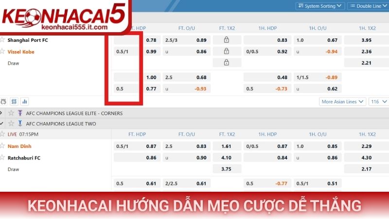 Keonhacai hướng dẫn mẹo cược dễ thắng