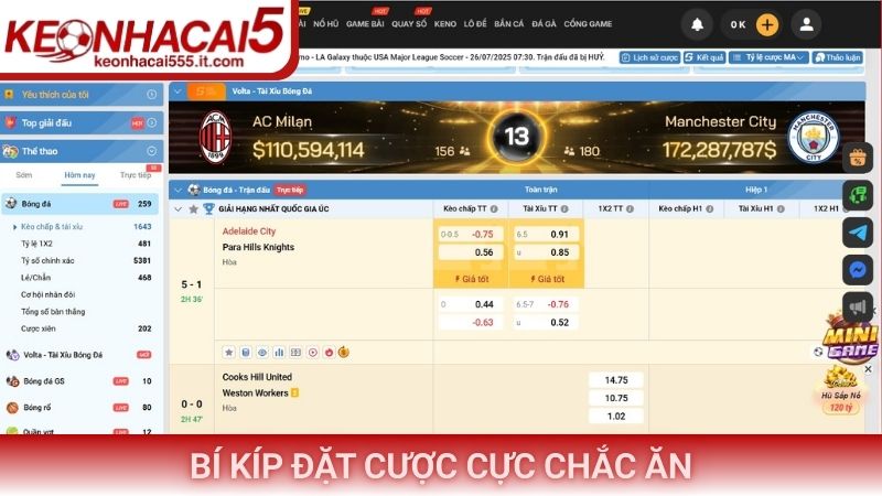Bí kíp đặt cược cực chắc ăn