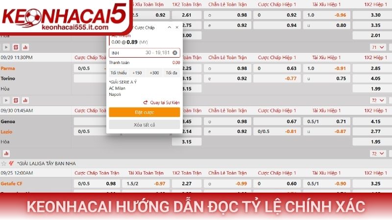 Chuyên trang Keonhacai hướng dẫn đọc tỷ lệ chính xác