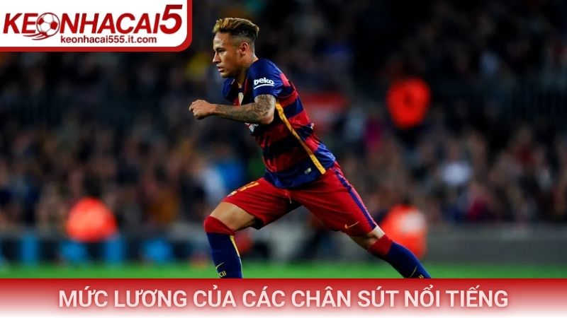 Mức lương của các chân sút nổi tiếng